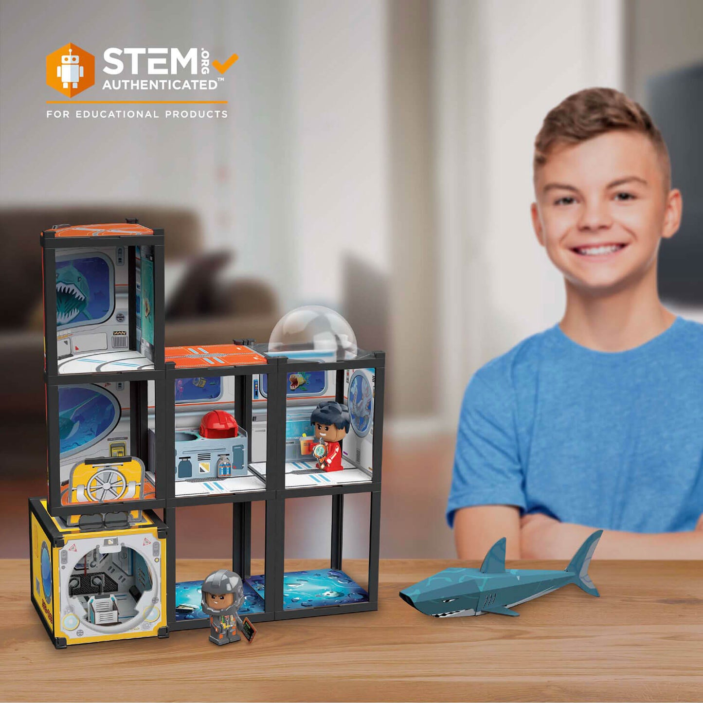 Gujo Adventure Underwater Base STEM authenticated building set for ages 6+