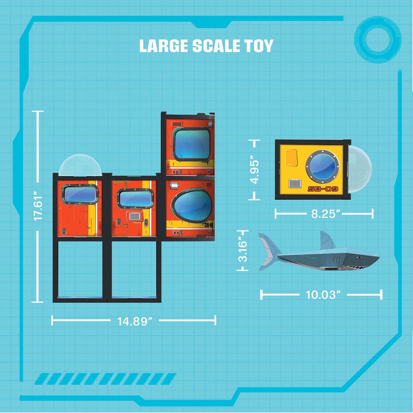 Gujo Adventure Underwater Base STEM authenticated building set for ages 6+