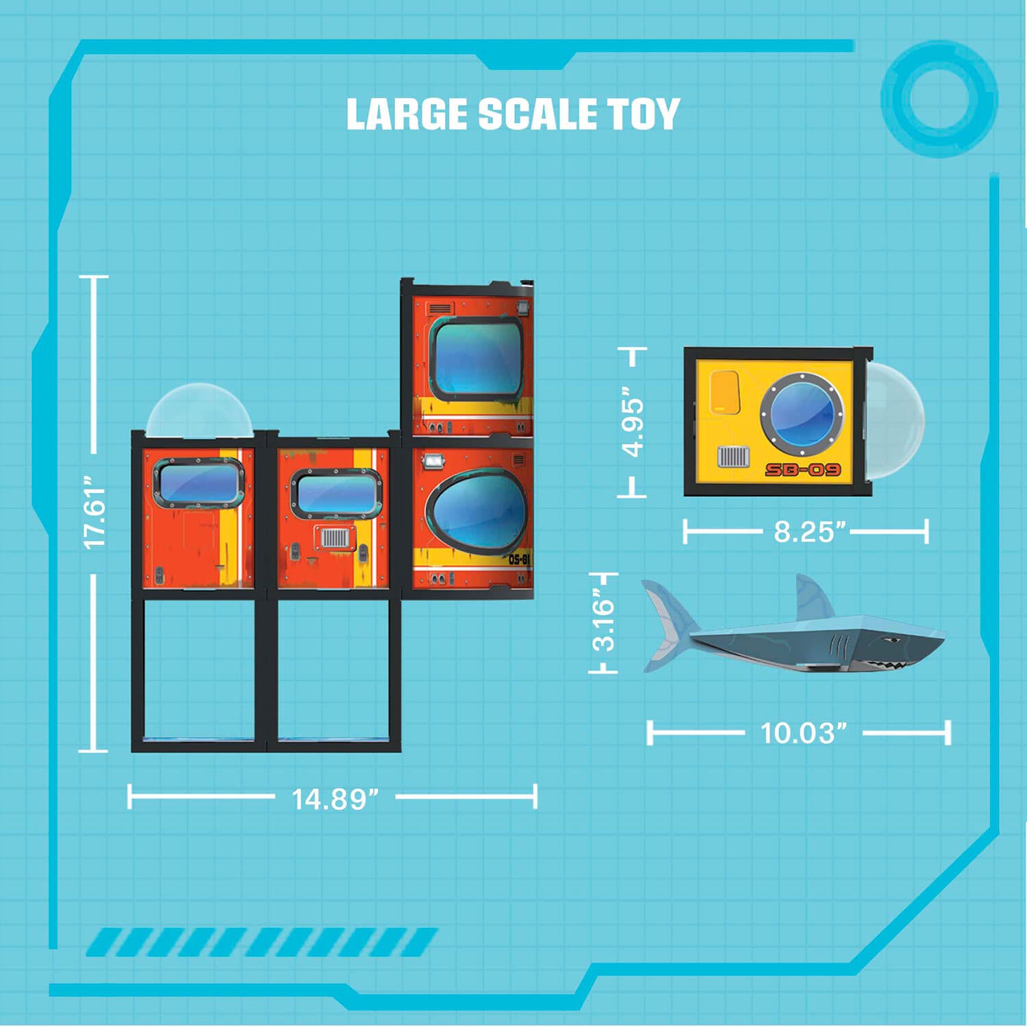 Gujo Adventure Underwater Base STEM authenticated building set for ages 6+