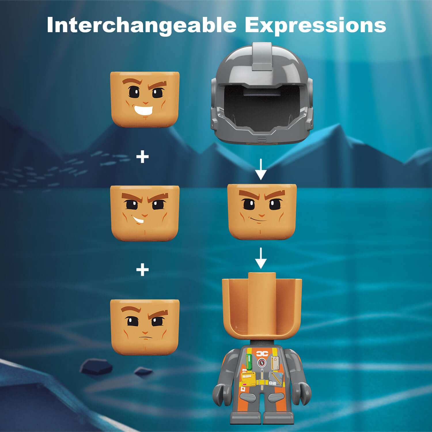 Gujo Adventure Underwater Base STEM authenticated building set for ages 6+