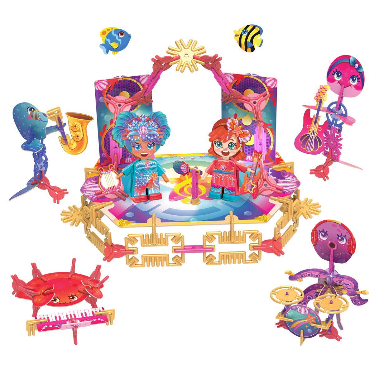 Pinxies Undersea Band STEM authenticated building set for ages 6+