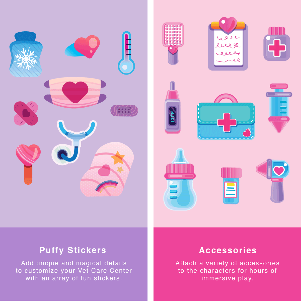 Pinxies Vet Care Center is a STEM authenticated building set for ages 6+