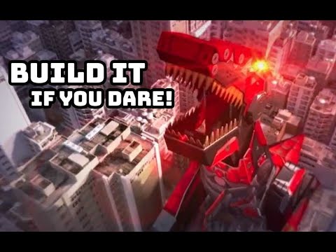 Robo-Max T-Rex video commercial featuring the T-Rex toy terrorizing the city.