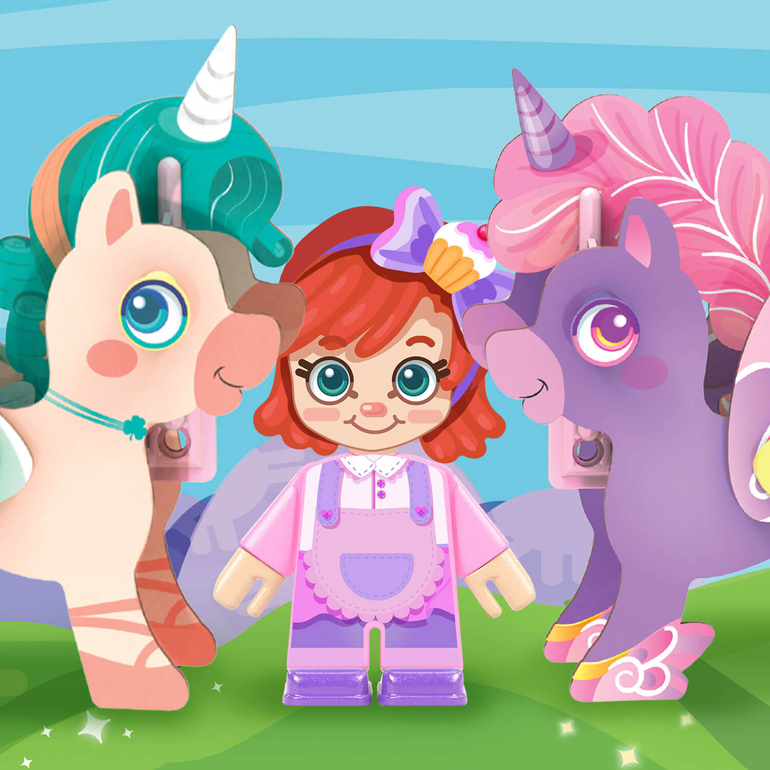 Pinxies Unicorn Ice Cream Truck is a STEM authenticated building set for ages 6+