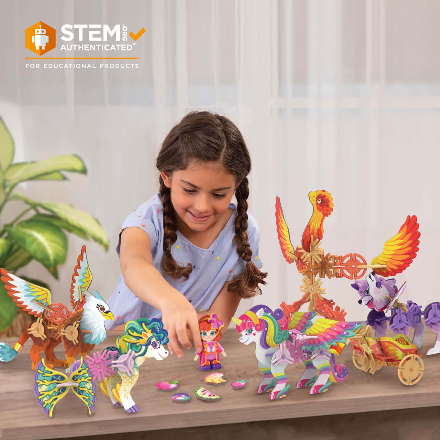 Pinxies Magical Friends is a STEM authenticated building set for ages 6+