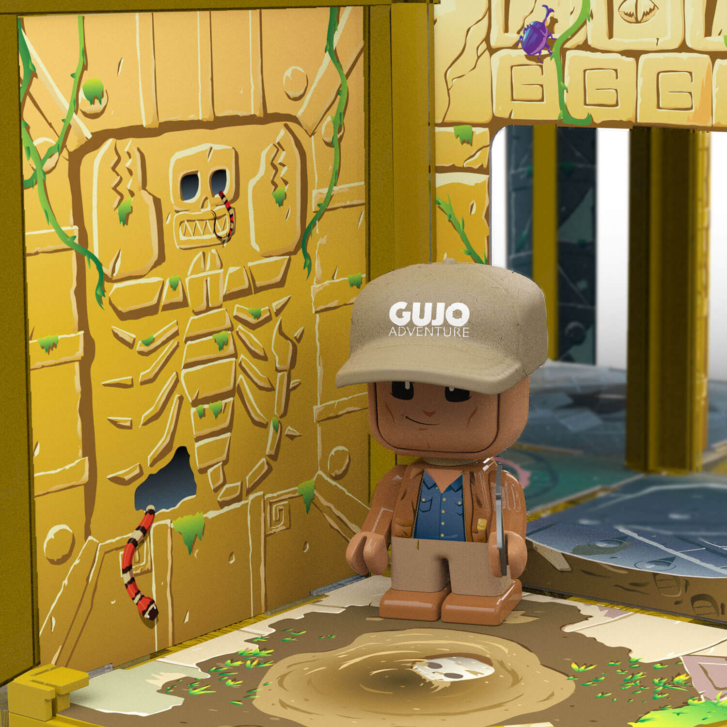 Gujo Adventure Lost Jungle Temple STEM authenticated building set for ages 6+