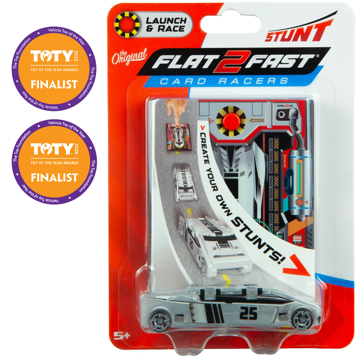 Flat 2 Fast Stunt Card Racers | Load, Launch, Race! | Luki Lab Toy