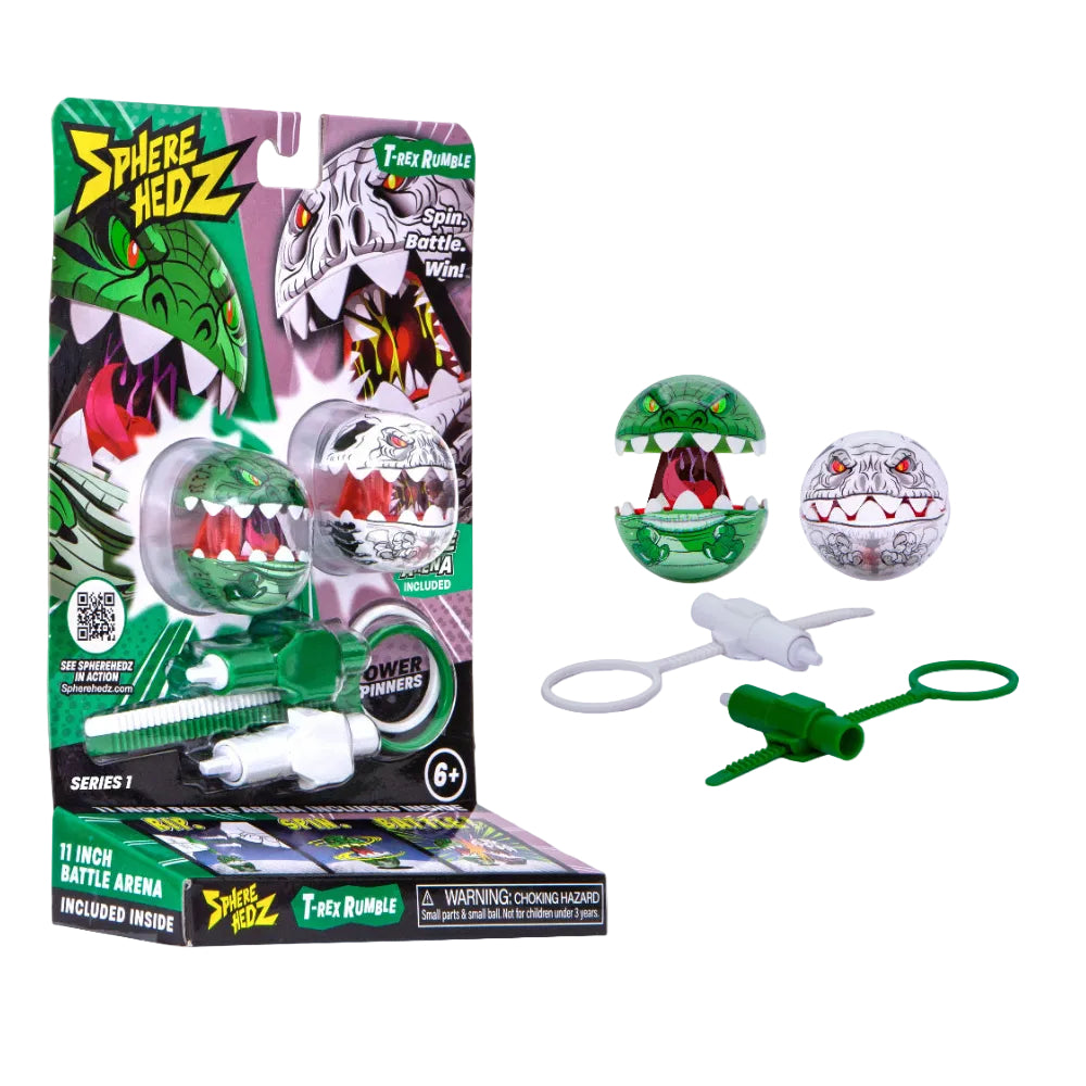 Sphere Hedz toy set with packaging, figures, and accessories on a white background