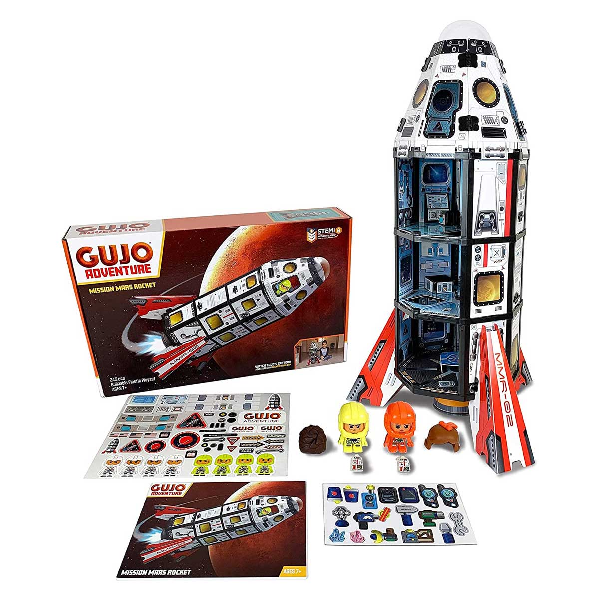 Gujo Adventure Mission Mars Rocket STEM authenticated building set for ages 7+