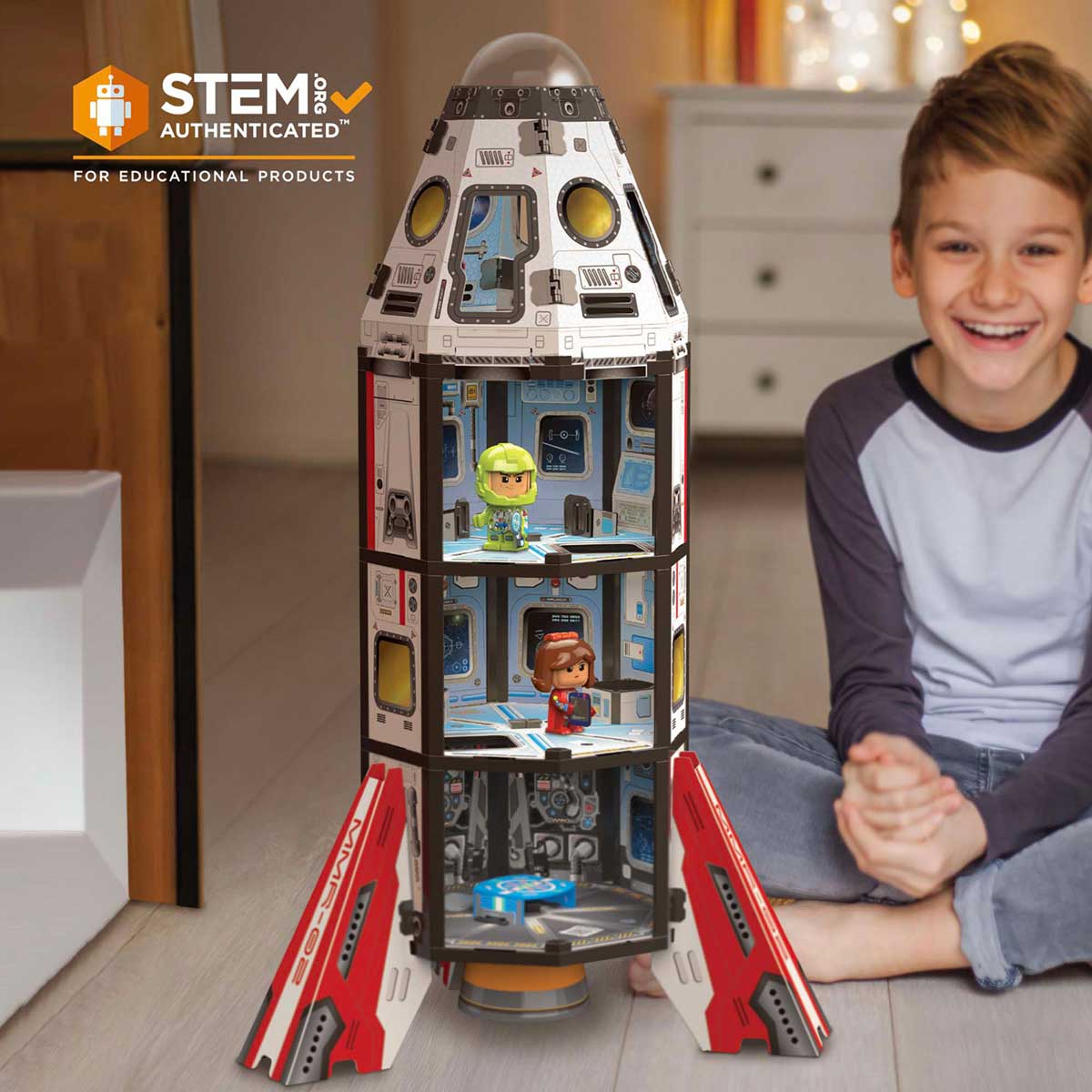 Gujo Adventure Mission Mars Rocket STEM authenticated building set for ages 7+