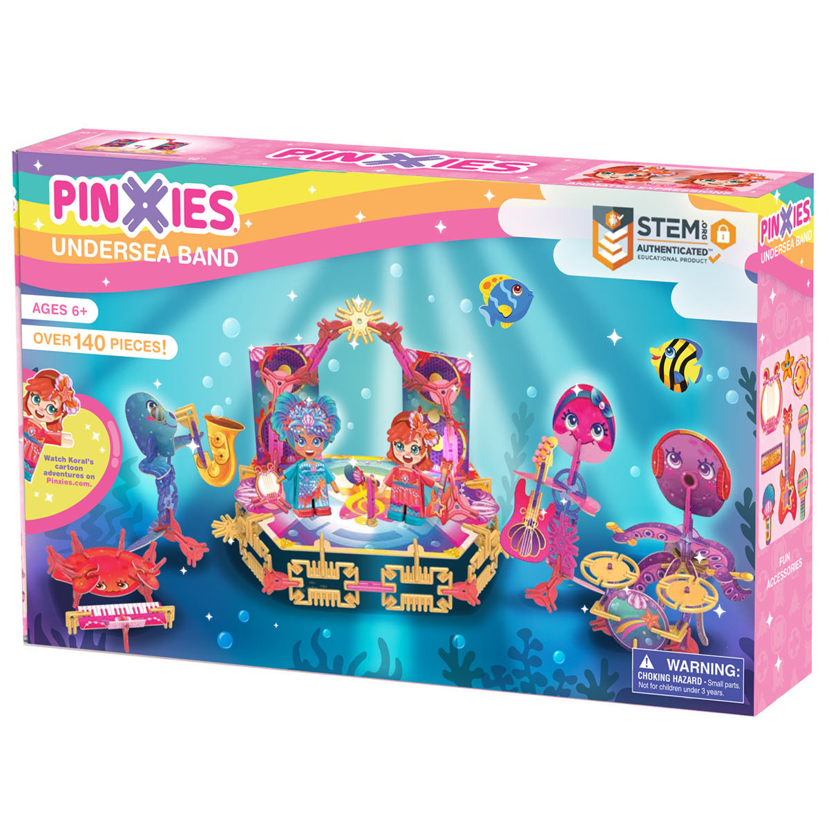 Pinxies Undersea Band STEM authenticated building set for ages 6+