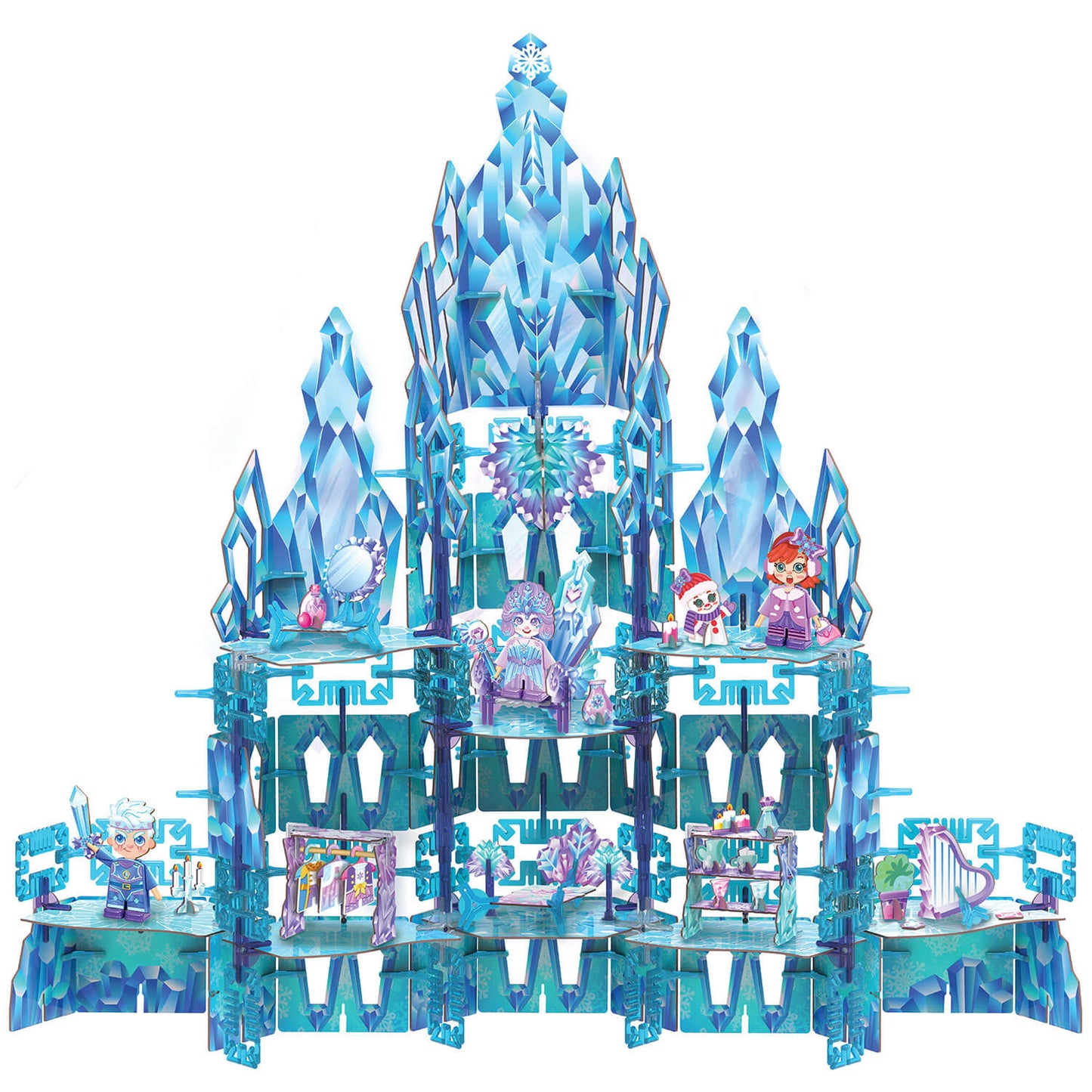 Pinxies Enchanted Ice Castle is a STEM authenticated building set for ages 6+