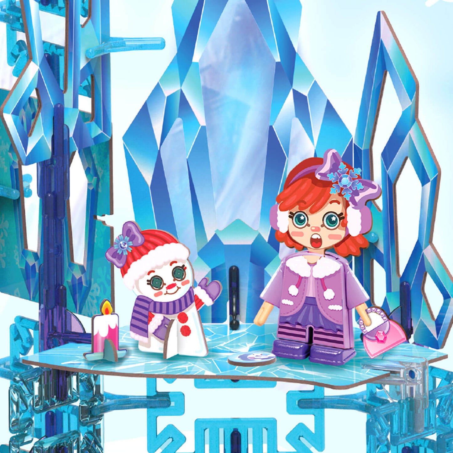 Pinxies Enchanted Ice Castle is a STEM authenticated building set for ages 6+