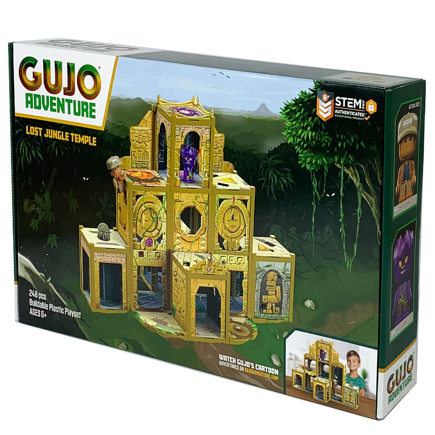 Gujo Adventure Lost Jungle Temple STEM authenticated building set for ages 6+